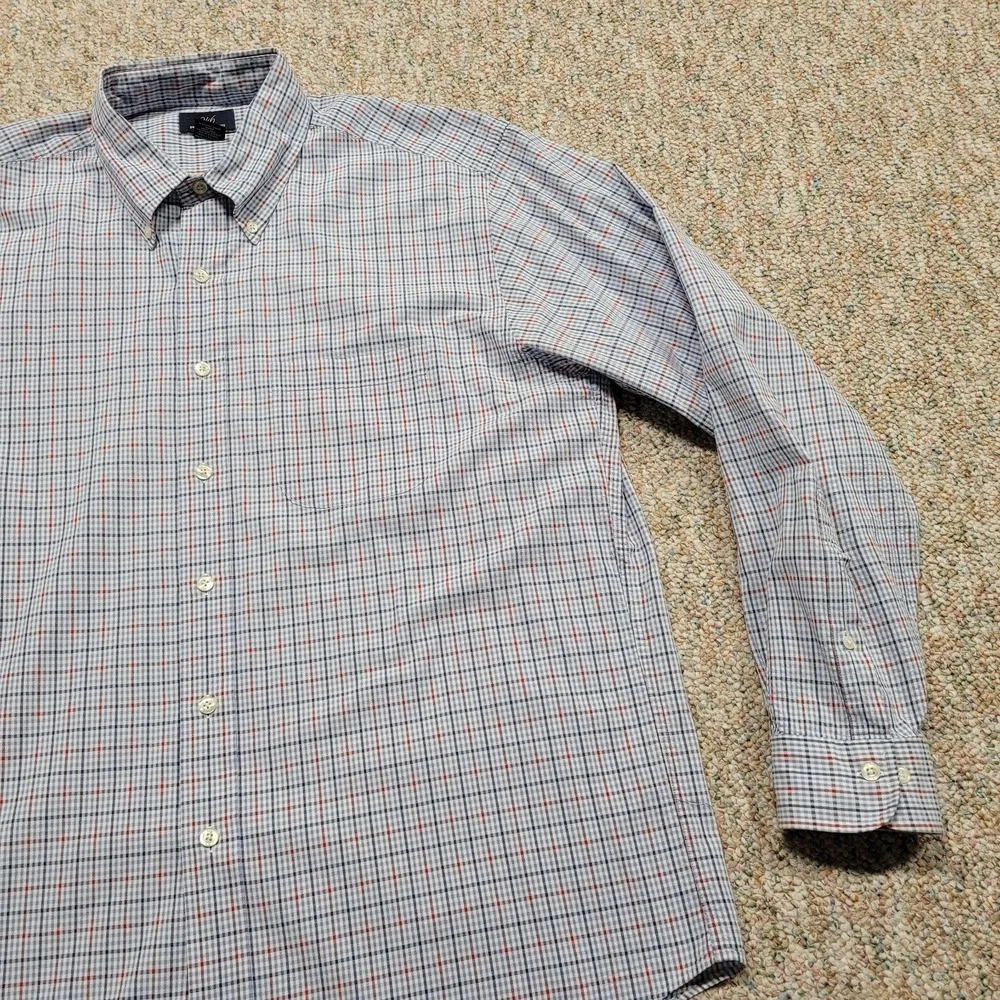 Brooks Brothers 346 Shirt Mens Large Multi Plaid Oxford Button Down Long Sleeve - Picture 5 of 13